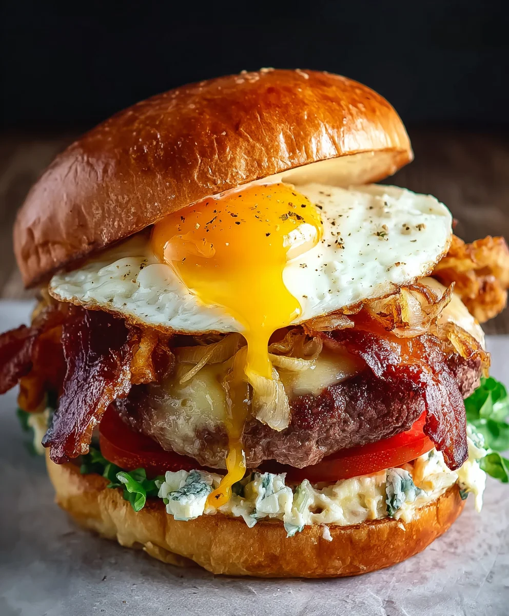 The Ultimate Hangover Burger - Juicy Beef Bliss