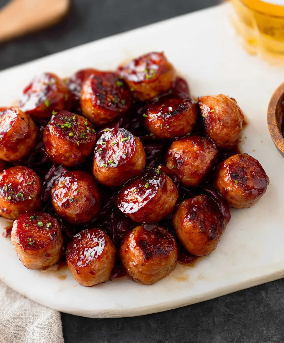 Easy Beef Sausage Bites- Perfect BBQ Appetizer