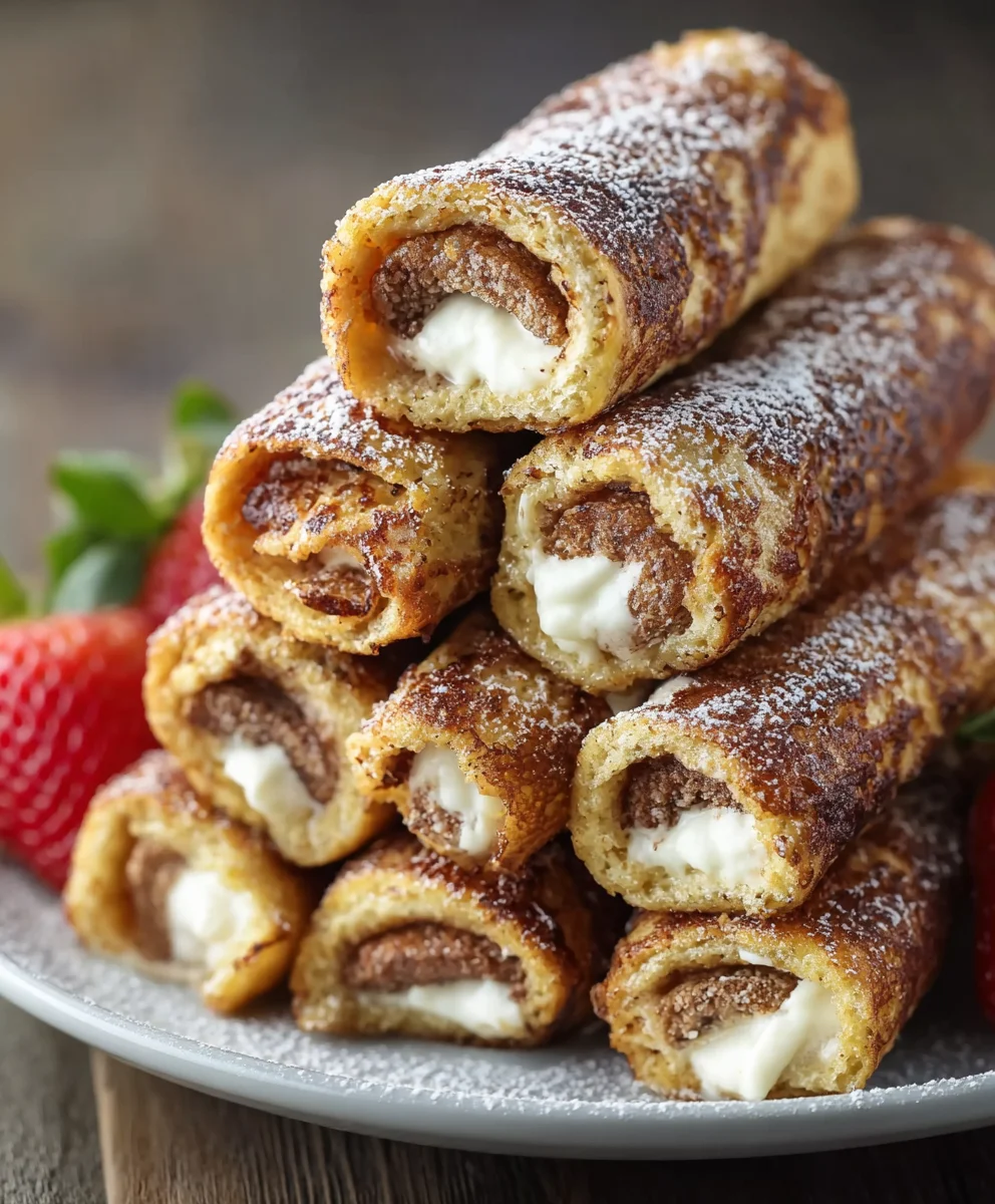 Easy French Toast Roll-Ups Quick Breakfast Treat