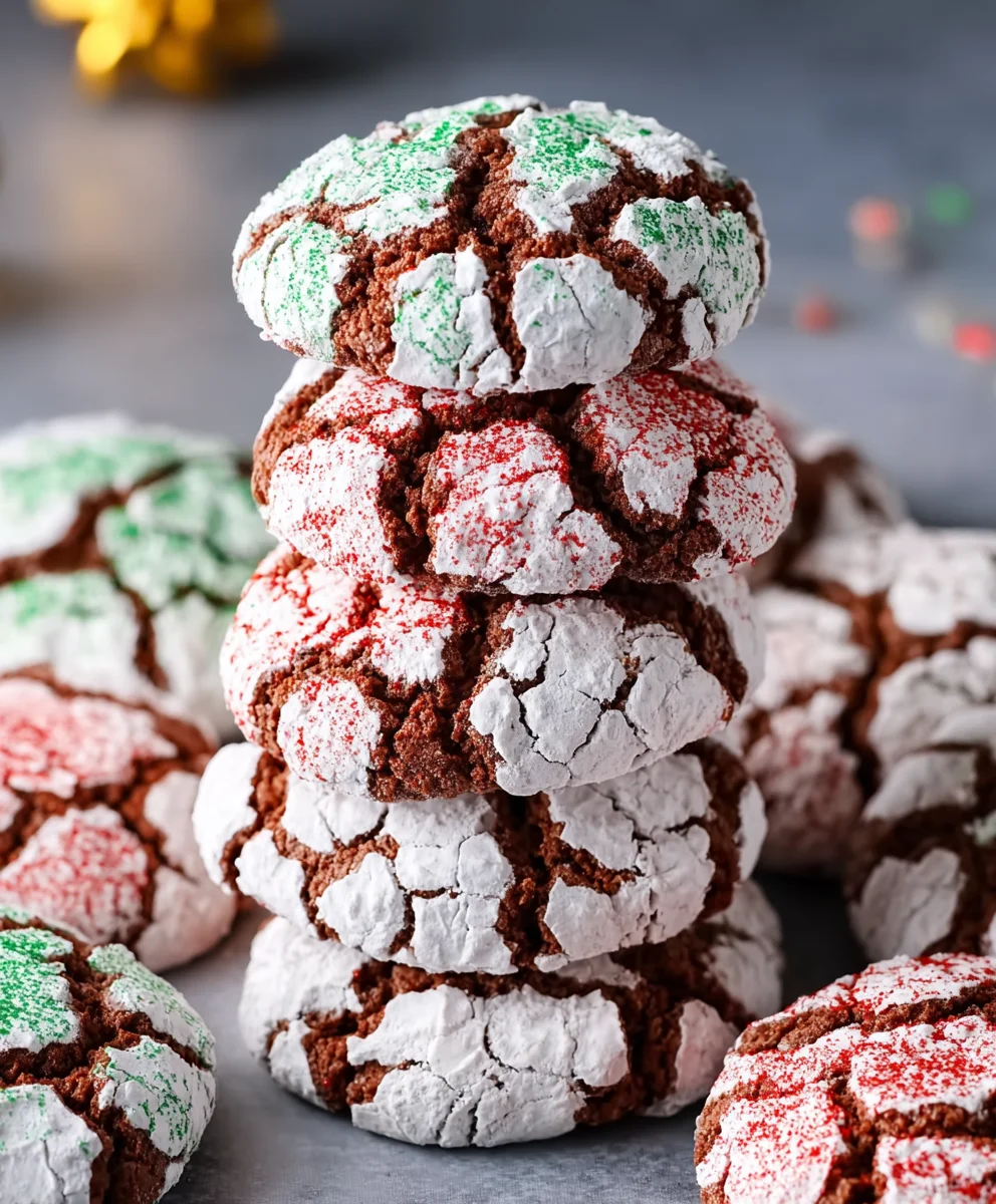 Holiday Crinkle Cookies-Easy Festive Sugar Cookie Recipe
