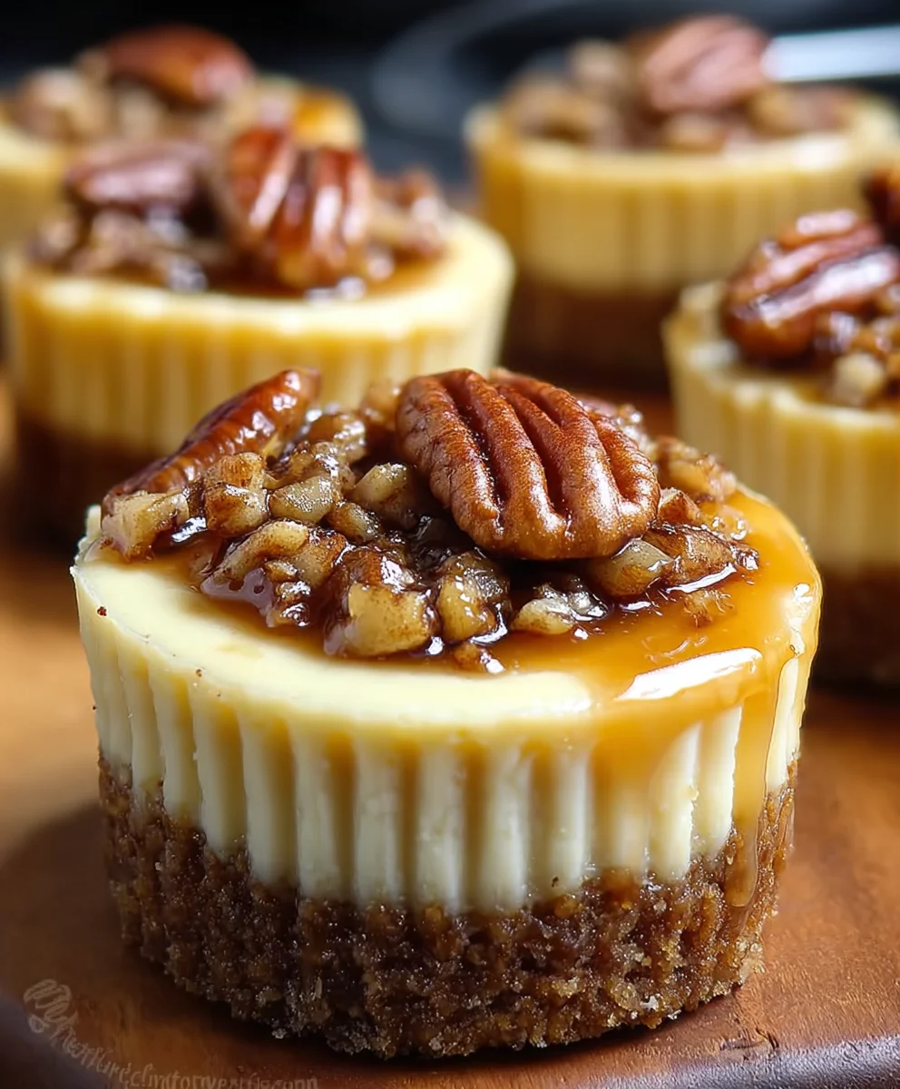 Pecan Pie Cheesecakes - Decadent Dessert Bliss