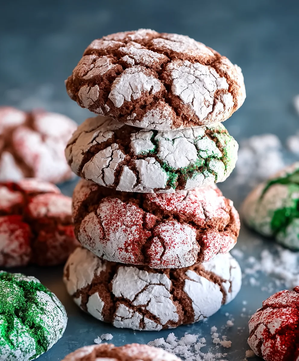 Holiday Crinkle Cookies-Easy Festive Treat