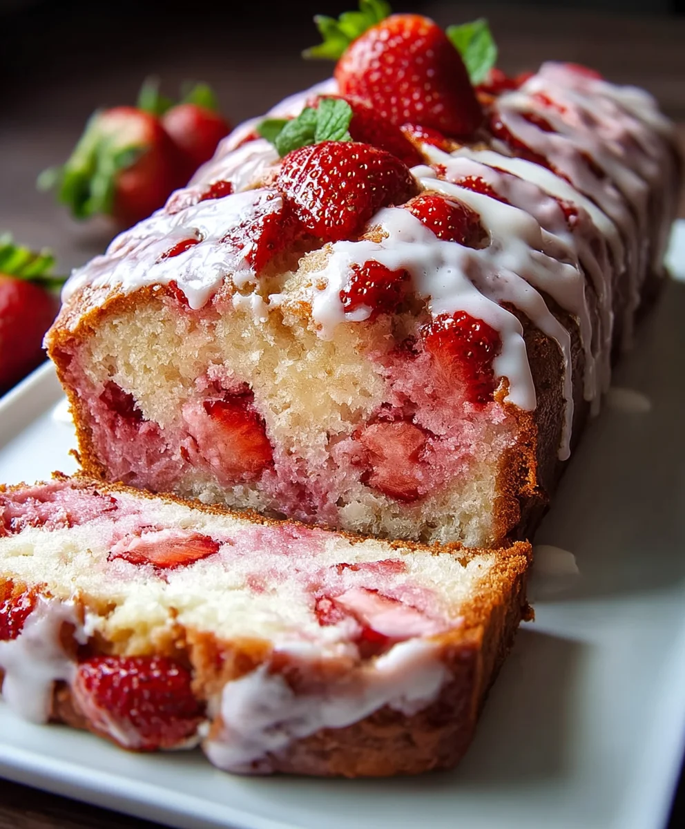 Strawberry Cream Cheese Bread- Easy Sweet Loaf
