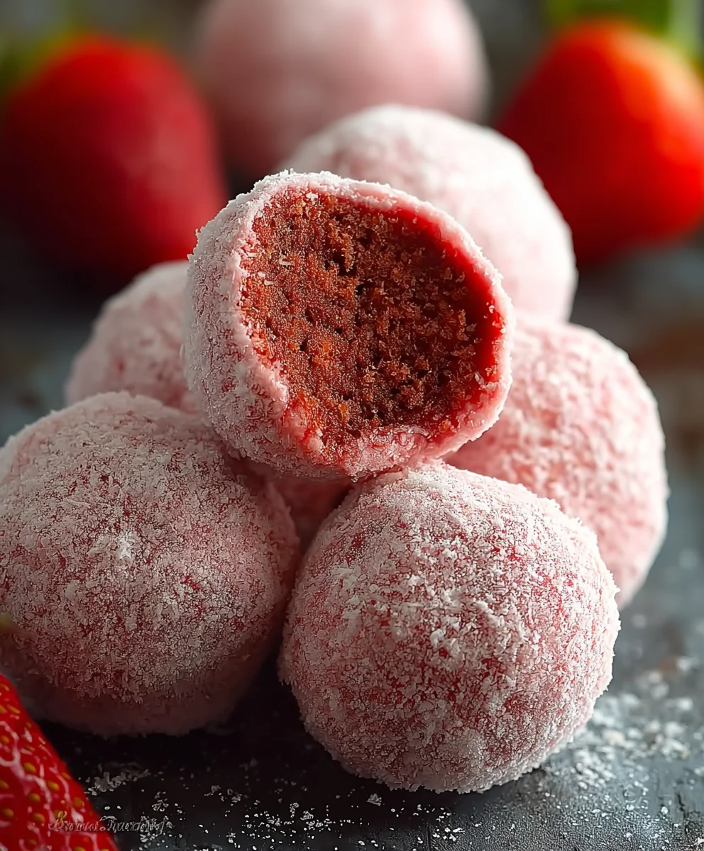 Easy Strawberry Truffles- Delicious Dessert Recipe
