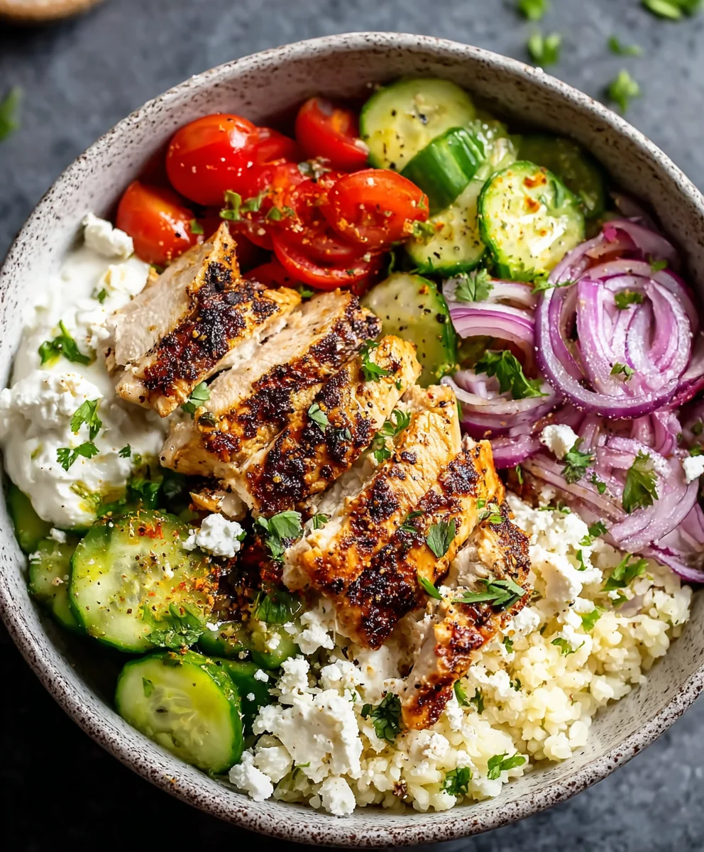 Greek Chicken Bowls- Easy & Delicious Dinner