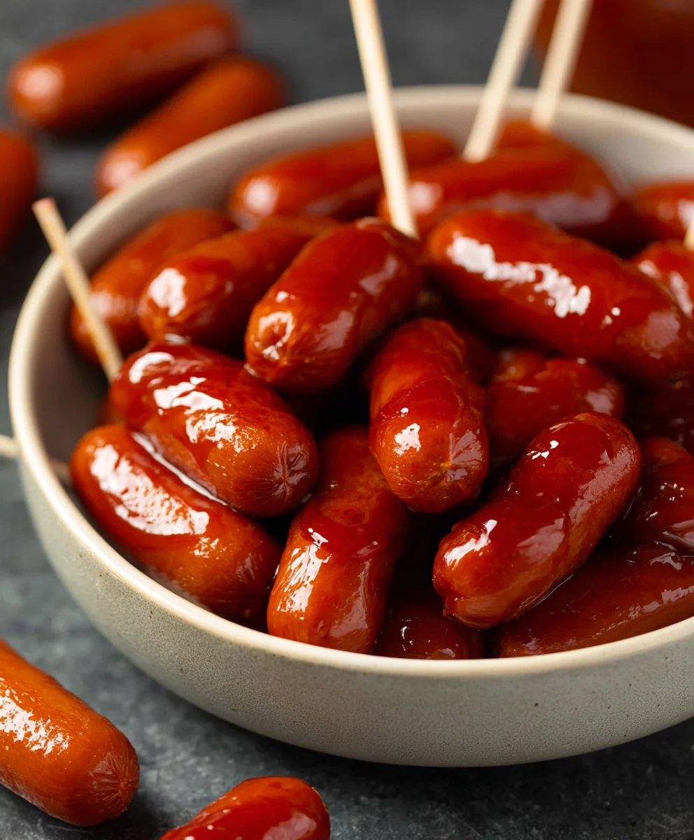 Easy Crockpot Beef Smokies-Party Appetizer