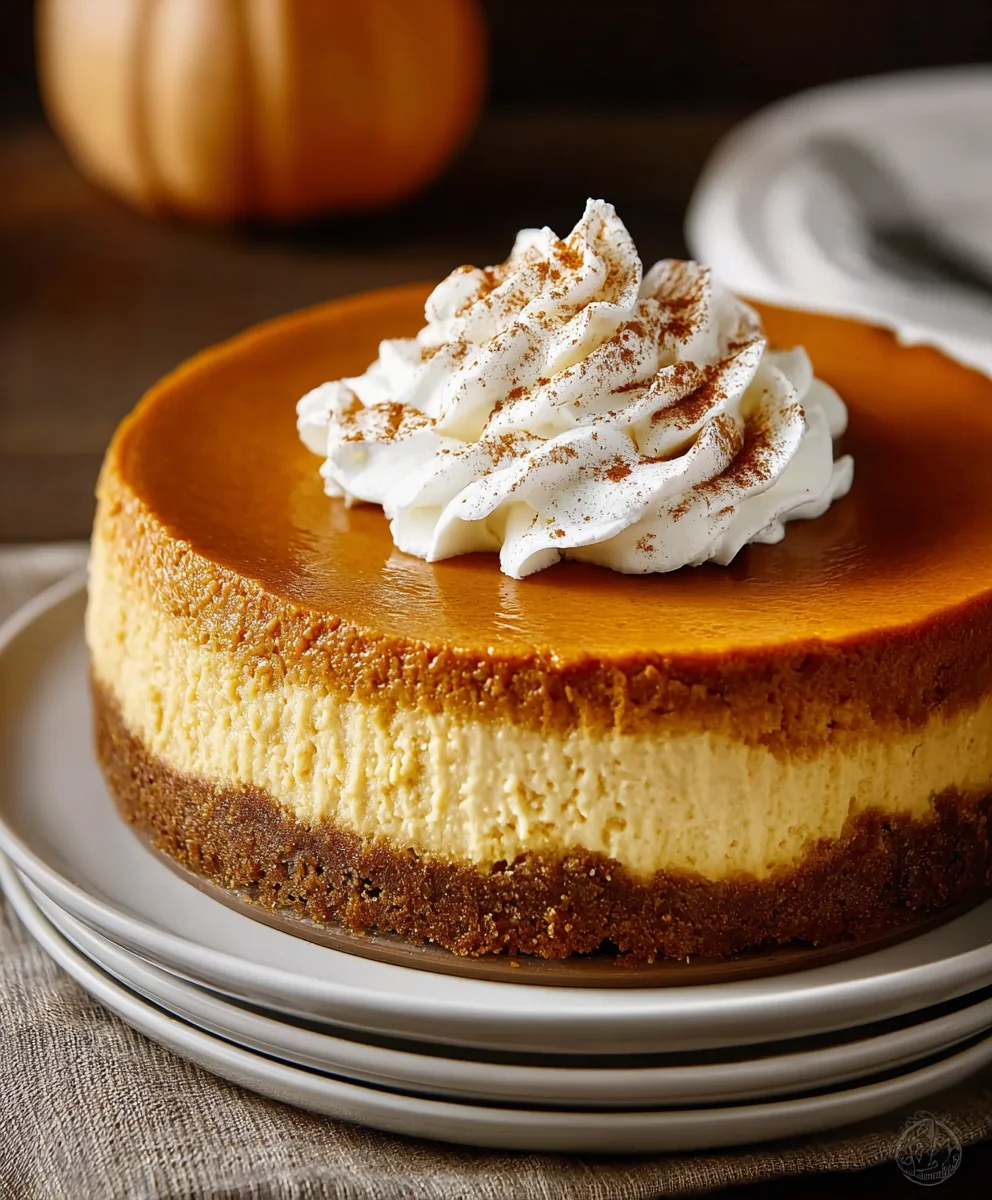 Creamy Pumpkin Cheesecake Recipe-Fall Favorite