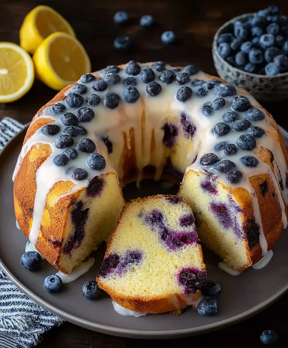 Lemon Blueberry Pound Cake - Delicious & Easy Recipe