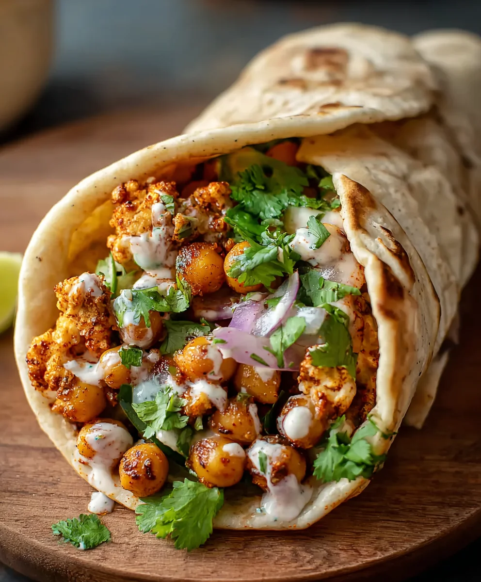 Chili Lime Chickpea Wrap - Easy & Flavorful Recipe