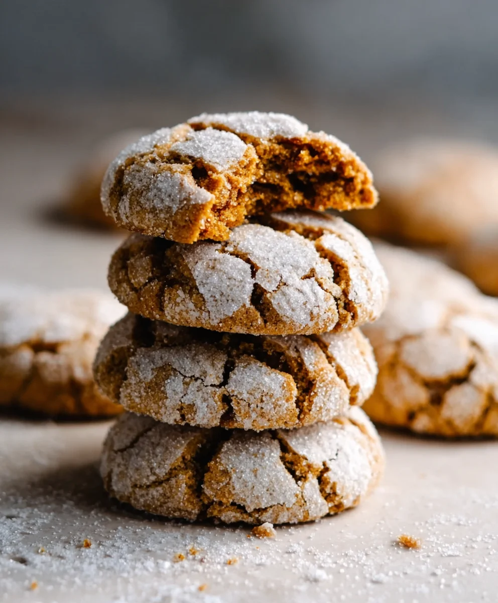 Gin Extract Gin Extractract Gingerbread Crinkle Cookies Recipe