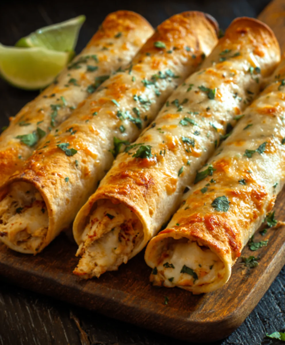 Crispy Chicken Taquitos Recipe-Easy & Delicious