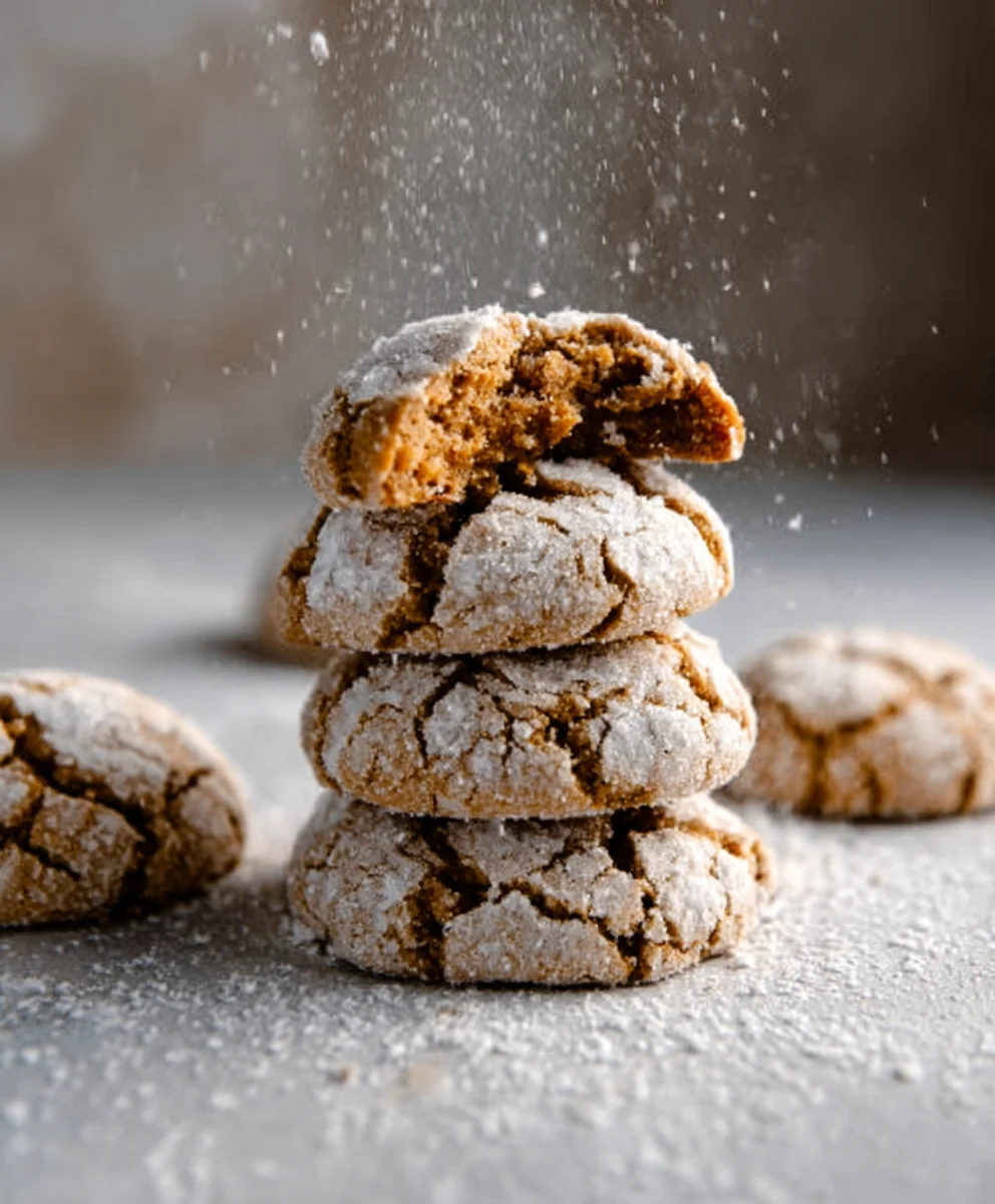 Gin Extract Gin Extractract Gingerbread Crinkle Cookies Recipe