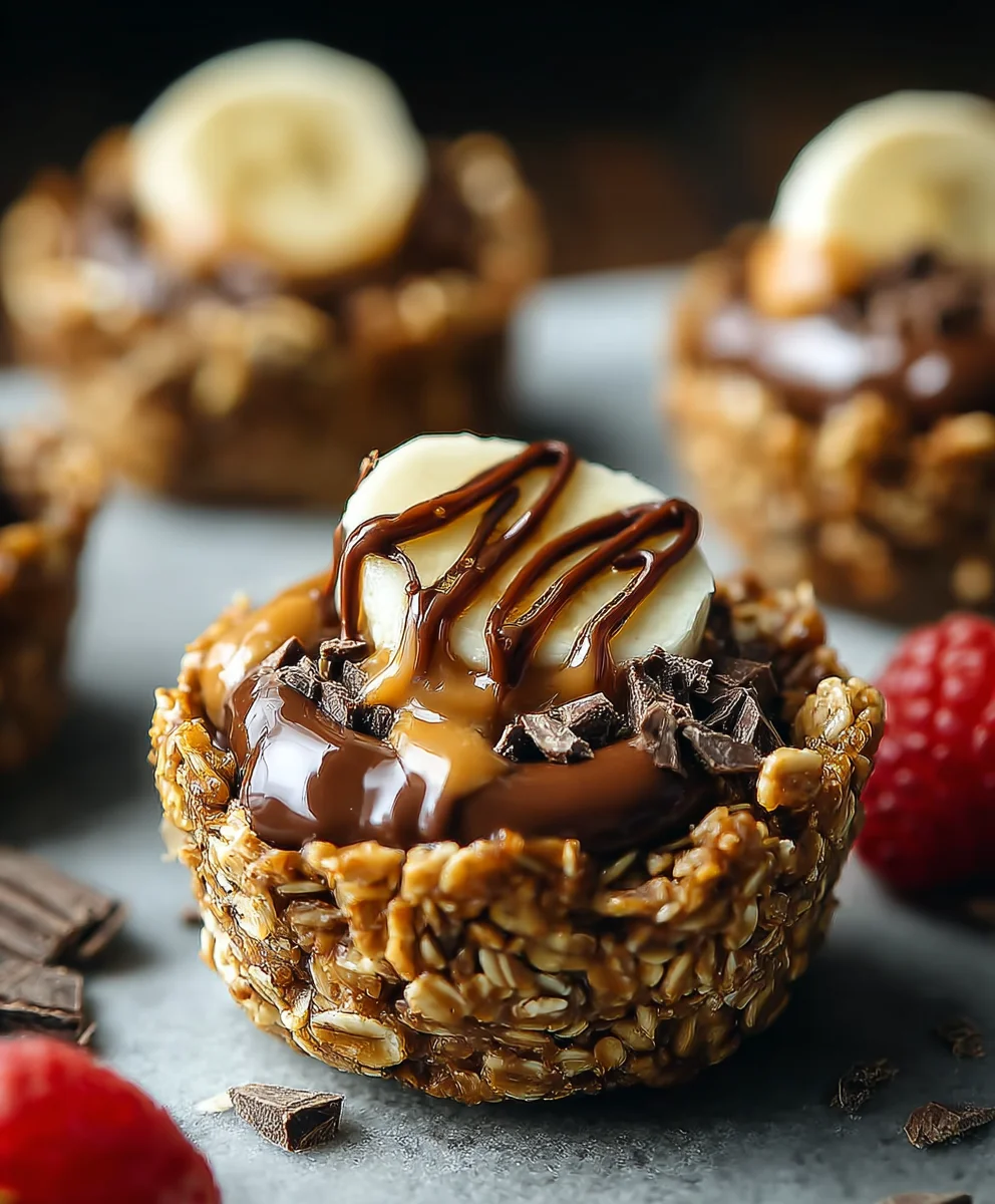Chocolate Granola Cups Peanut Butter Filling Recipe