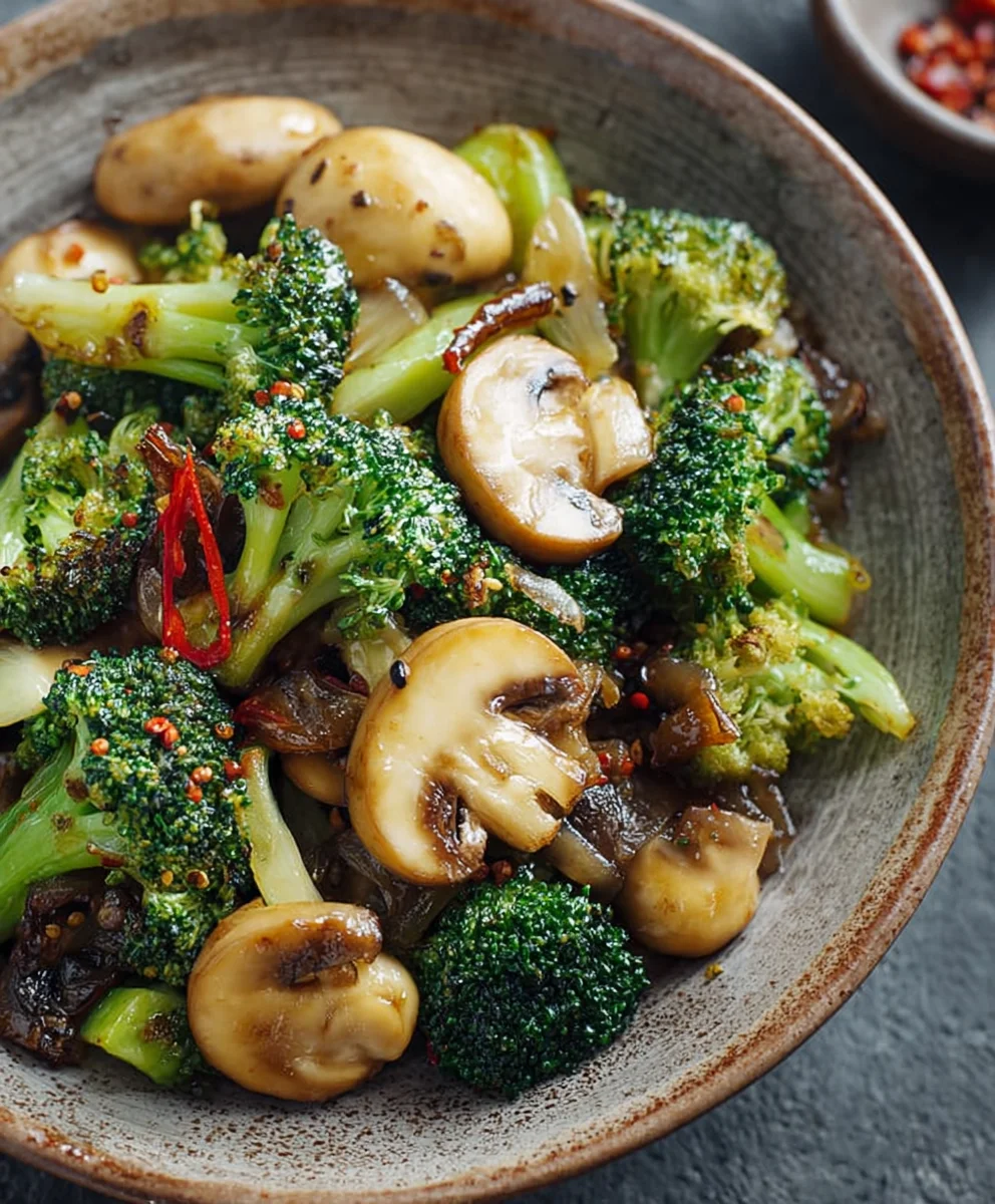 Easy Broccoli Mushroom Beef Stir Fry Recipe