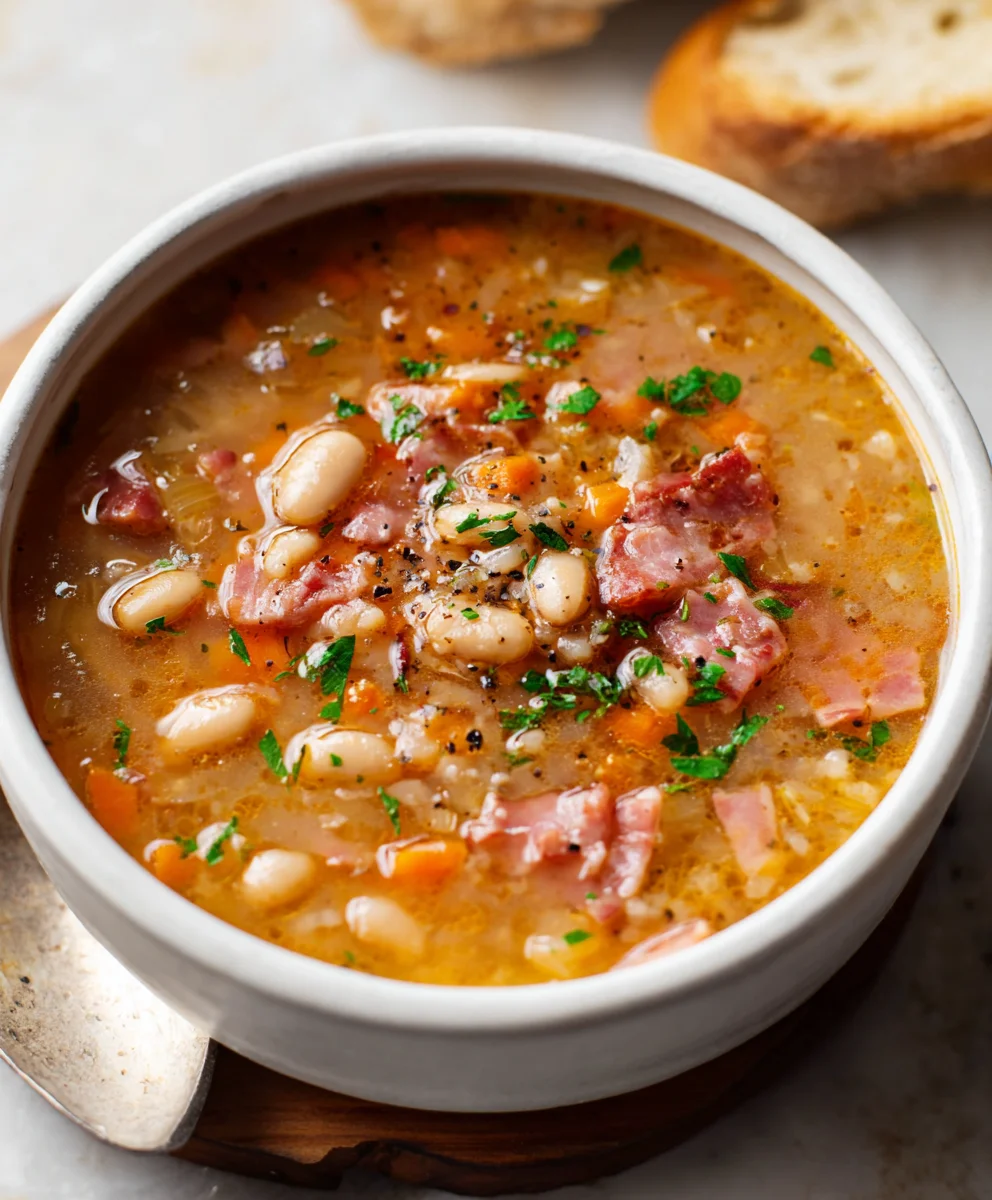 Easy Beef Beef Ham Bean Soup Recipe Quick Dinner