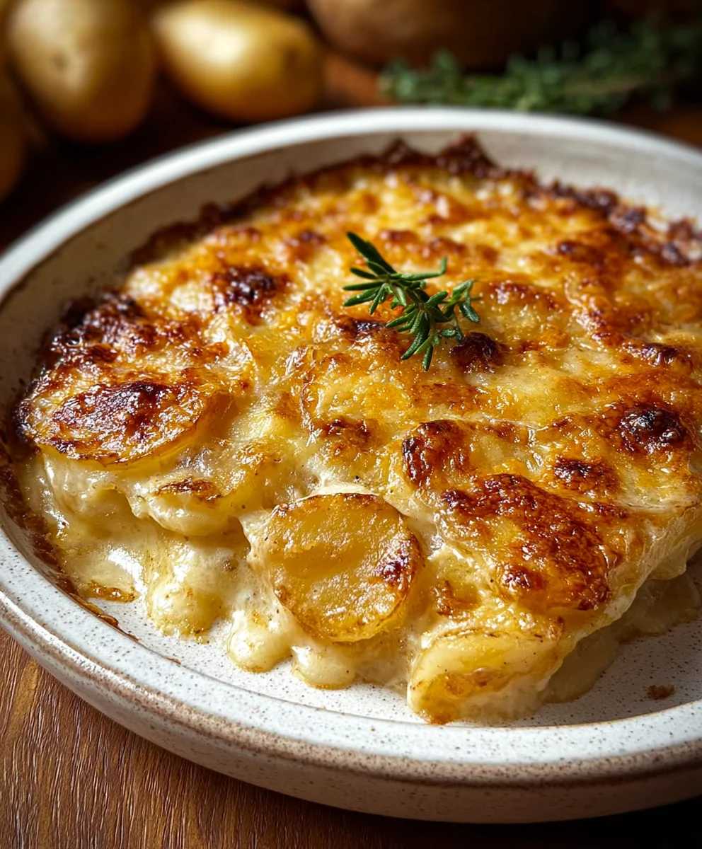 Easy Potatoes au Gratin - Creamy Cheesy Comfort
