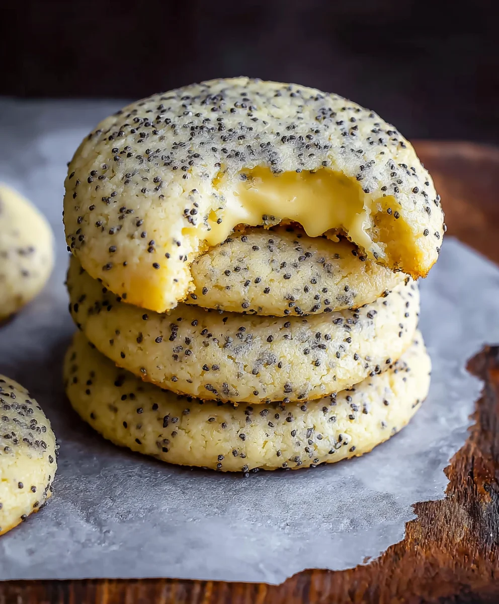 Zesty Lemon Poppy Seed Cookies-Easy Recipe