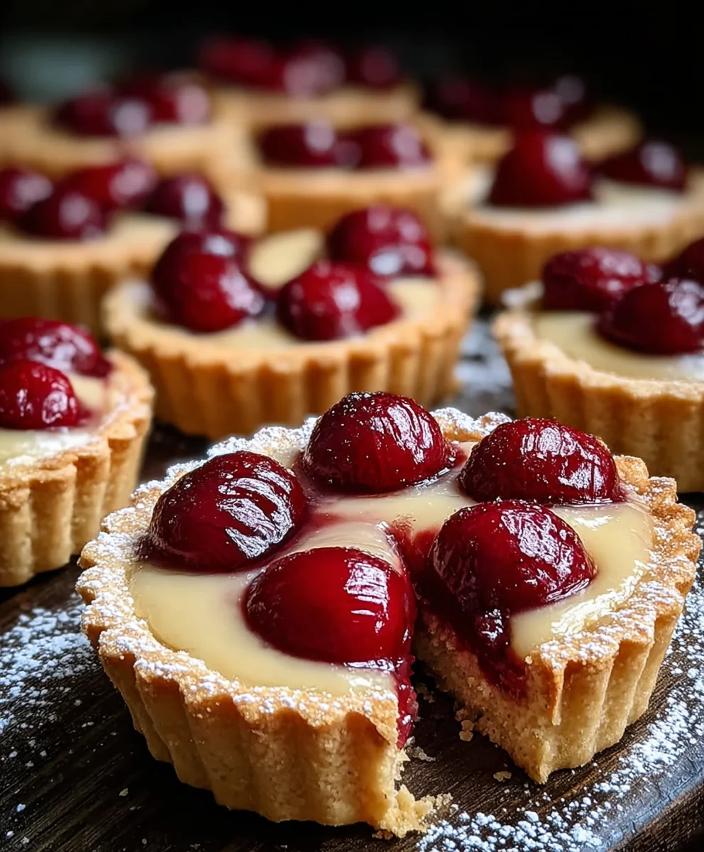 Easy Cherry Bakewell Tarts-Perfect Dessert