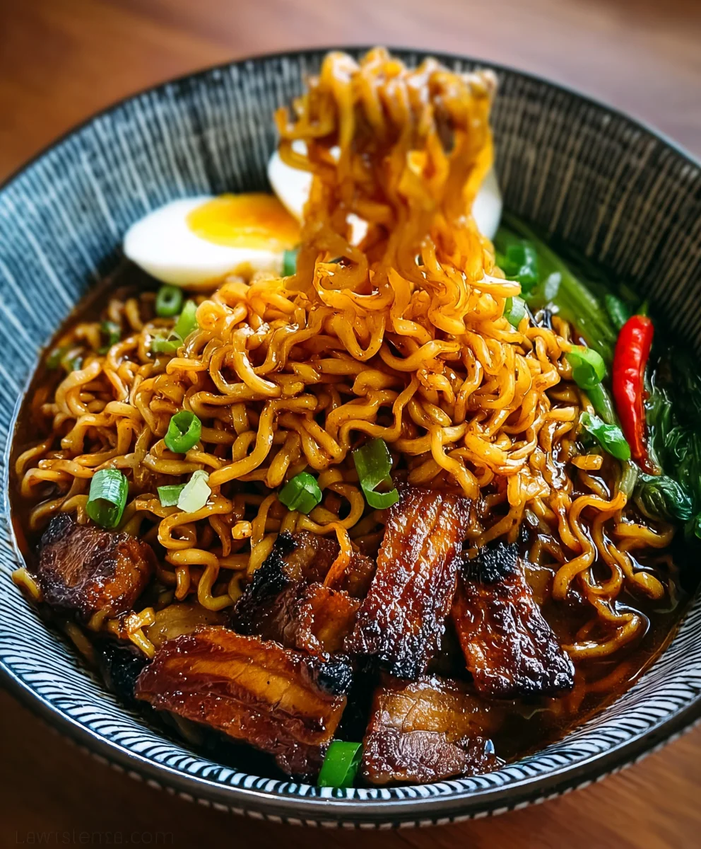 Smoky BBQ Beef Ramen - Easy Flavorful Meal