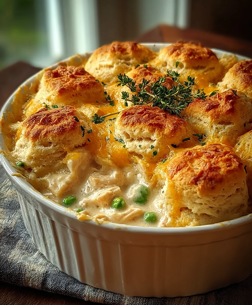 Easy Creamy Chicken Biscuit Bake Recipe