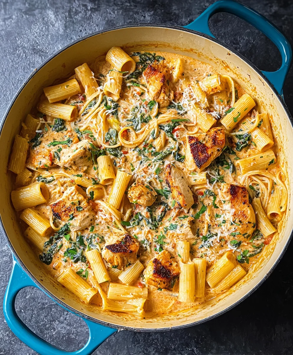 Easy Creamy Tuscan Chicken Pasta Recipe