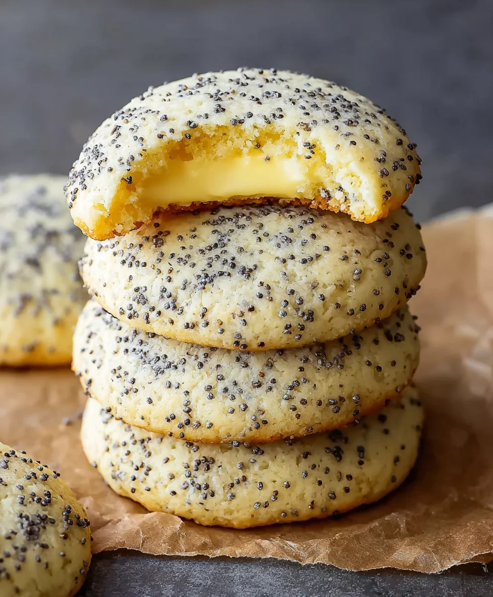 Zesty Lemon Poppy Seed Cookies-Easy Recipe