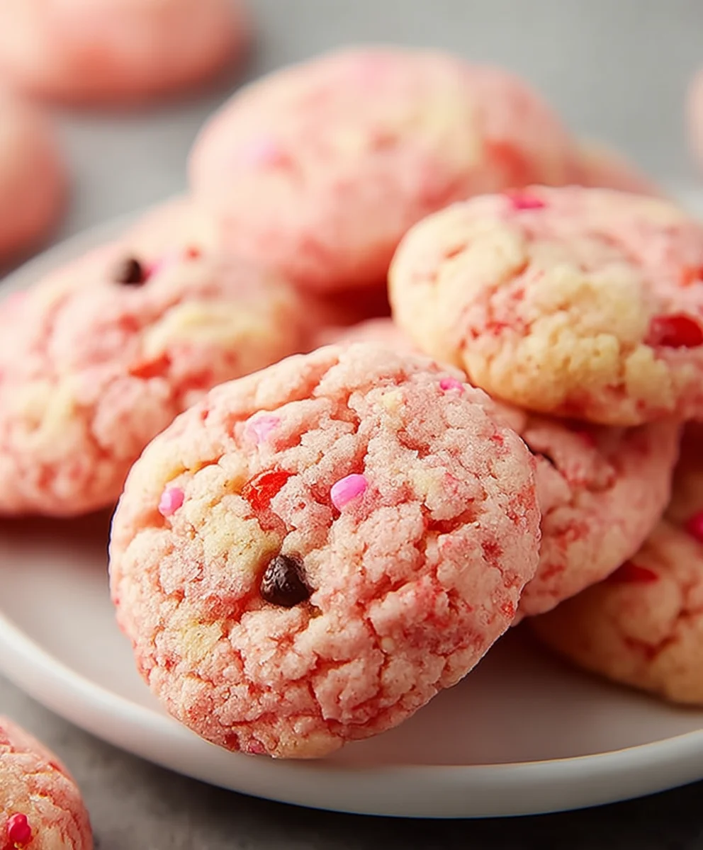 Easy Strawberry Cake Mix Cookies - Quick & Delicious Recipe