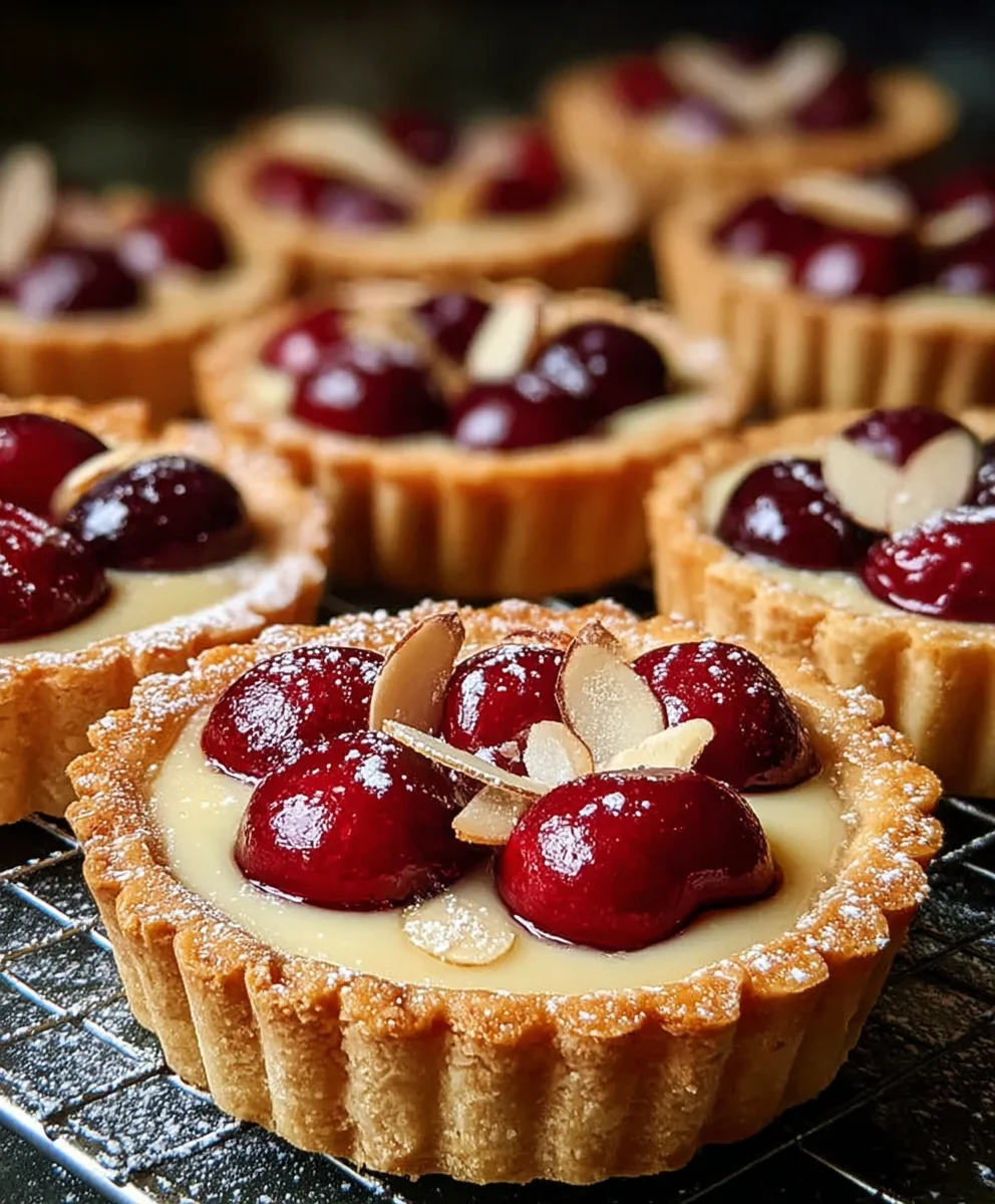 Easy Cherry Bakewell Tarts-Perfect Dessert