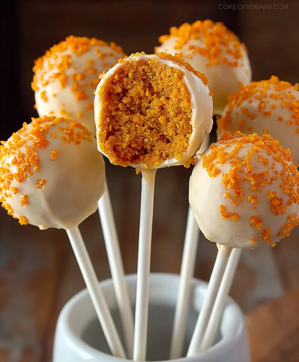 Spiced Pumpkin Cake Pops-Fall Dessert Delight