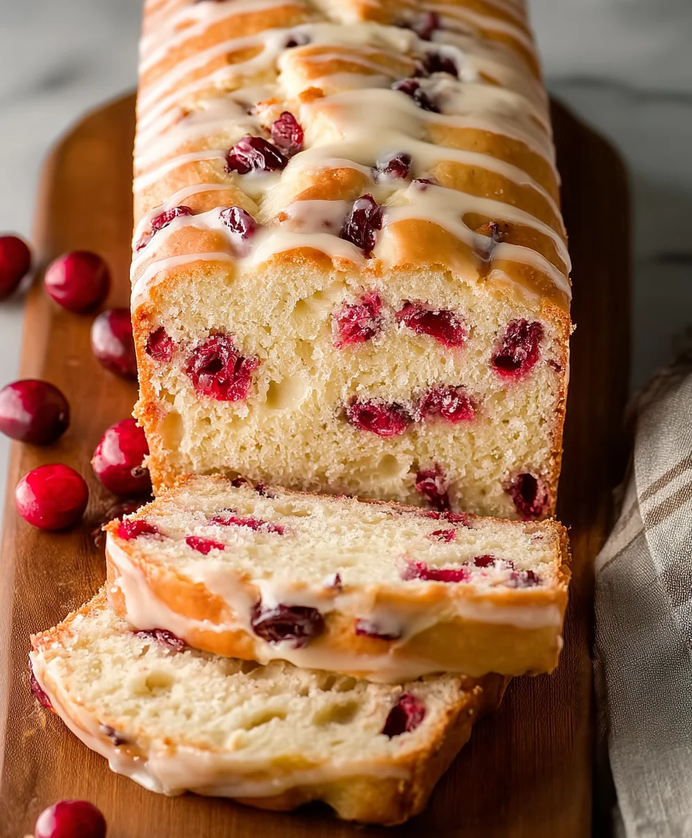 Cranberry Cream Cheese Bread - Easy Festive Loaf