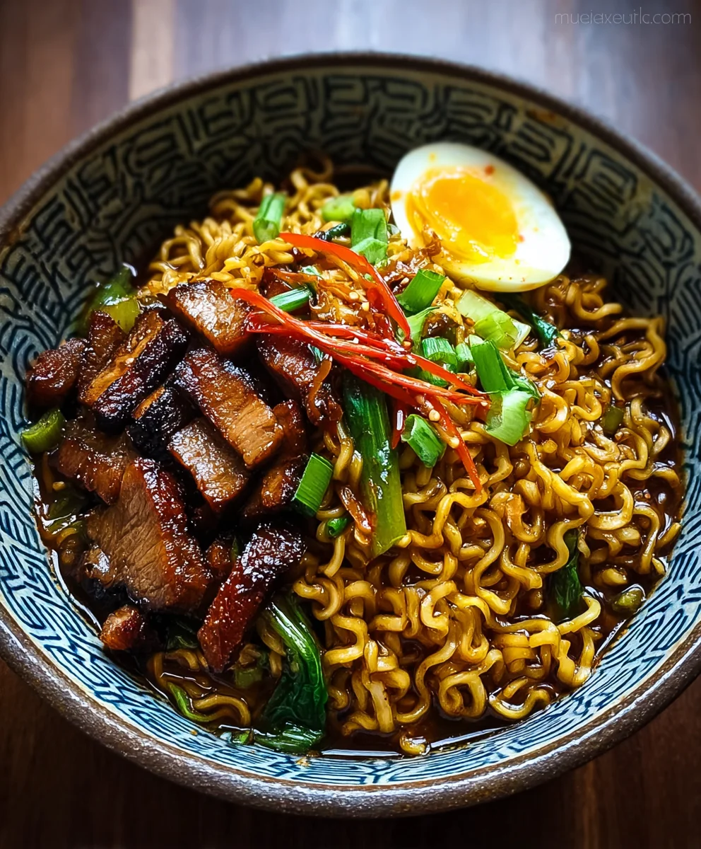Smoky BBQ Beef Ramen - Easy Flavorful Meal