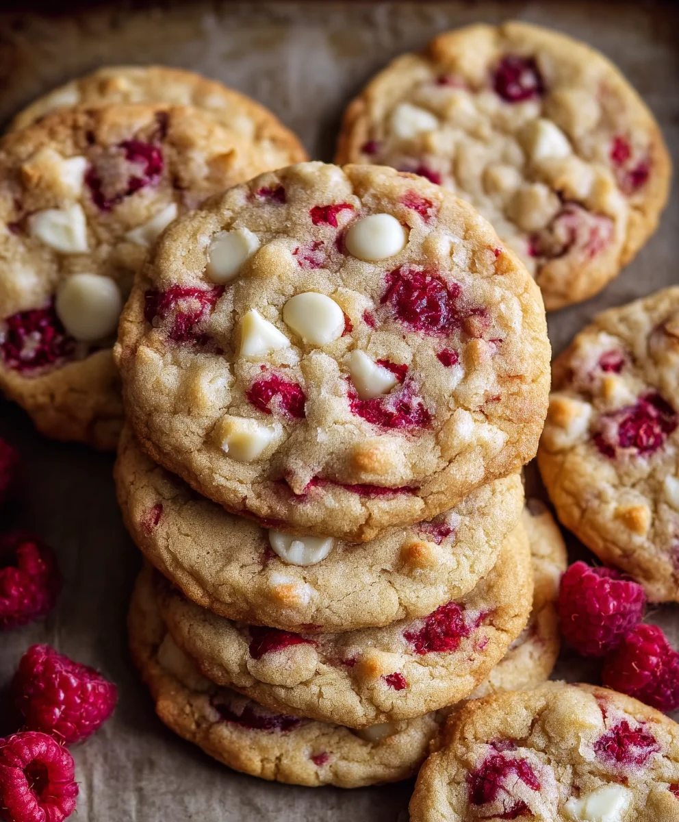 Raspberry White Chocolate Cookies-Decadent & Easy Recipe