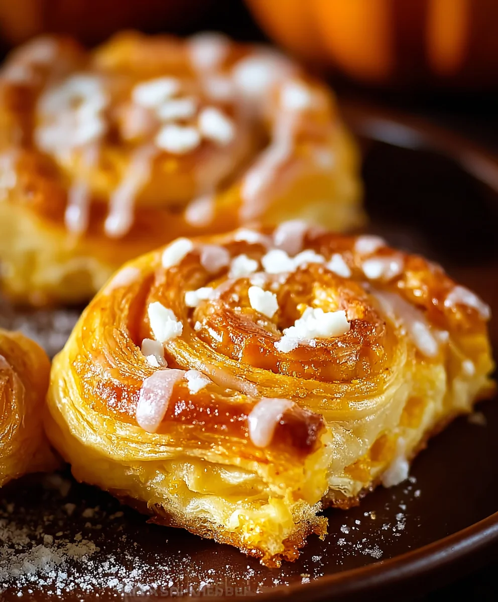 Easy Pumpkin Danish - Flaky Pastry Recipe
