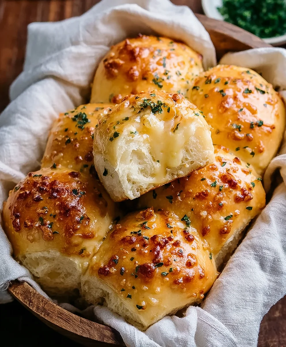 Cheesy Garlic Rolls- Easy & Delicious Homemade Recipe