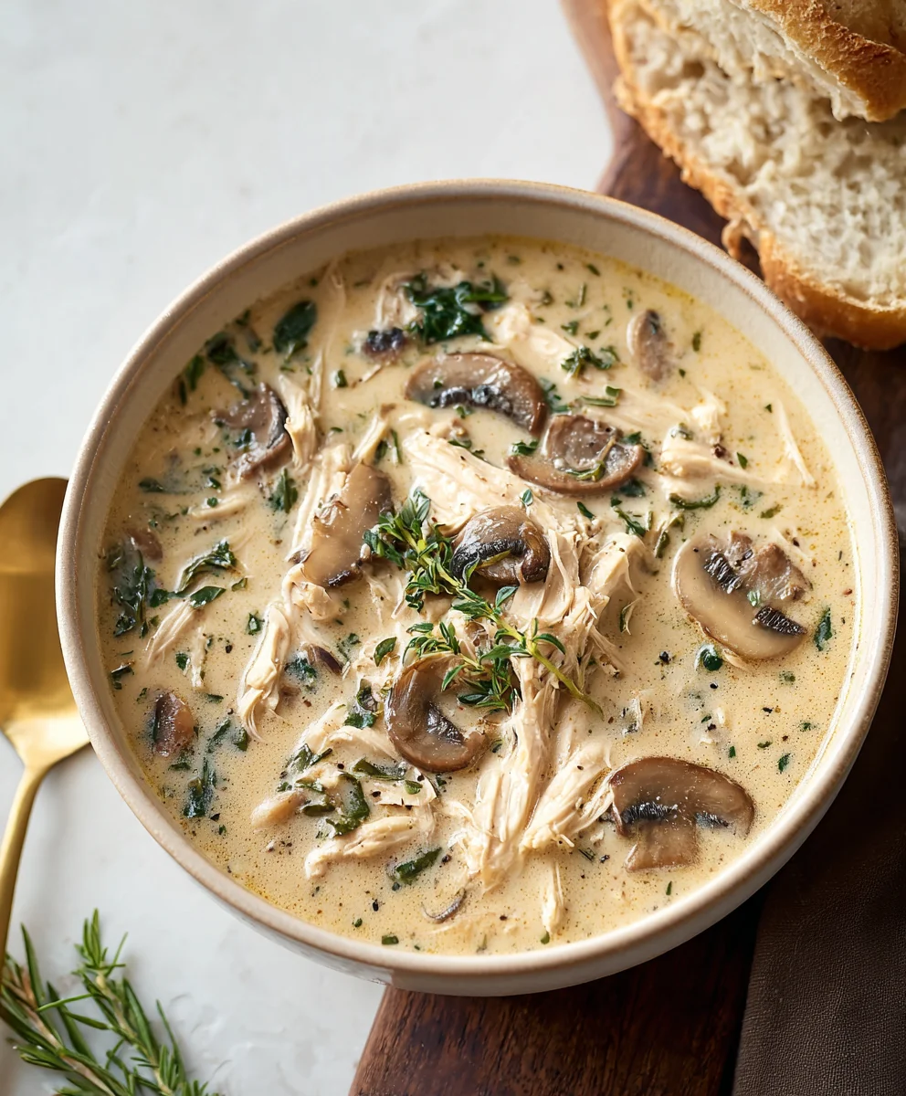 Rotisserie Chicken Mushroom Soup - Cozy & Easy Recipe