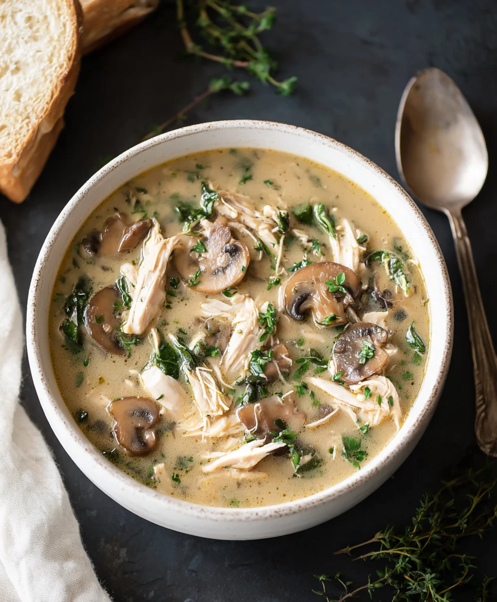 Rotisserie Chicken Mushroom Soup - Cozy & Easy Recipe