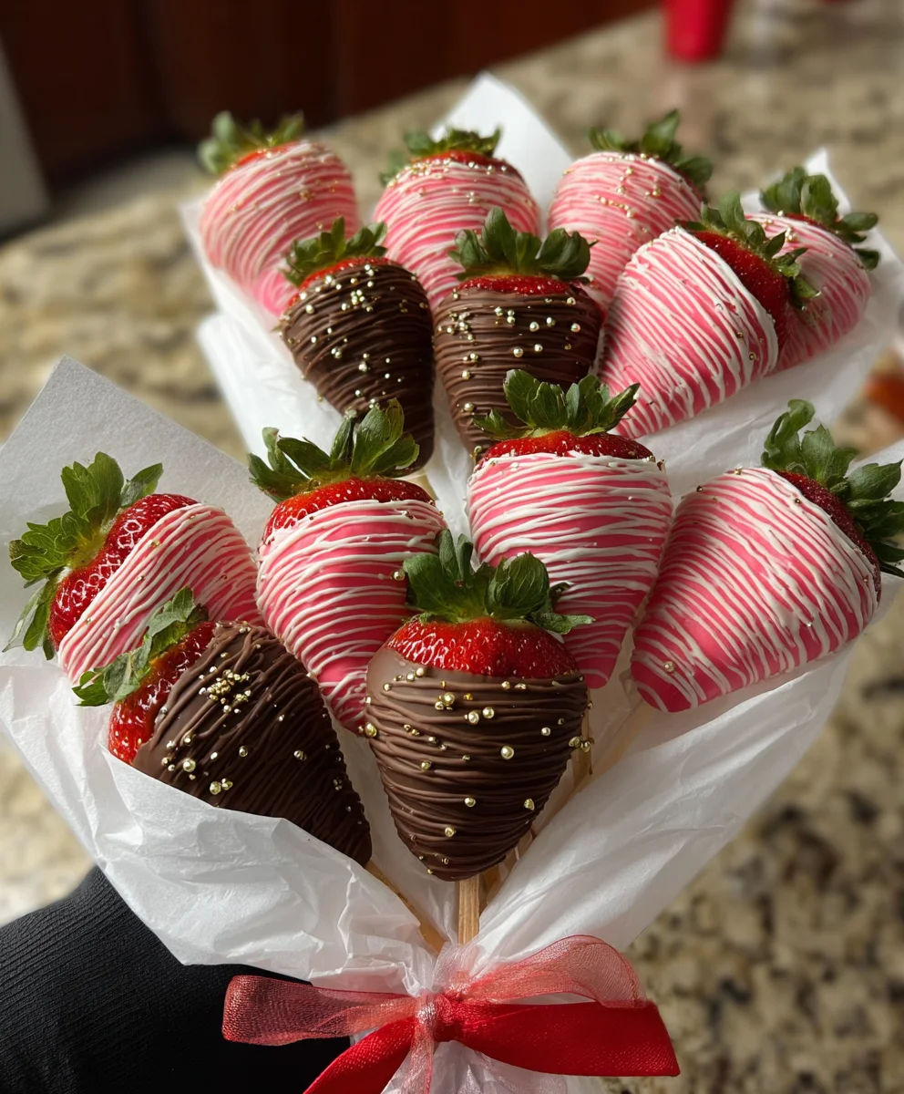 Easy Chocolate Covered Strawberries - Decadent Treat