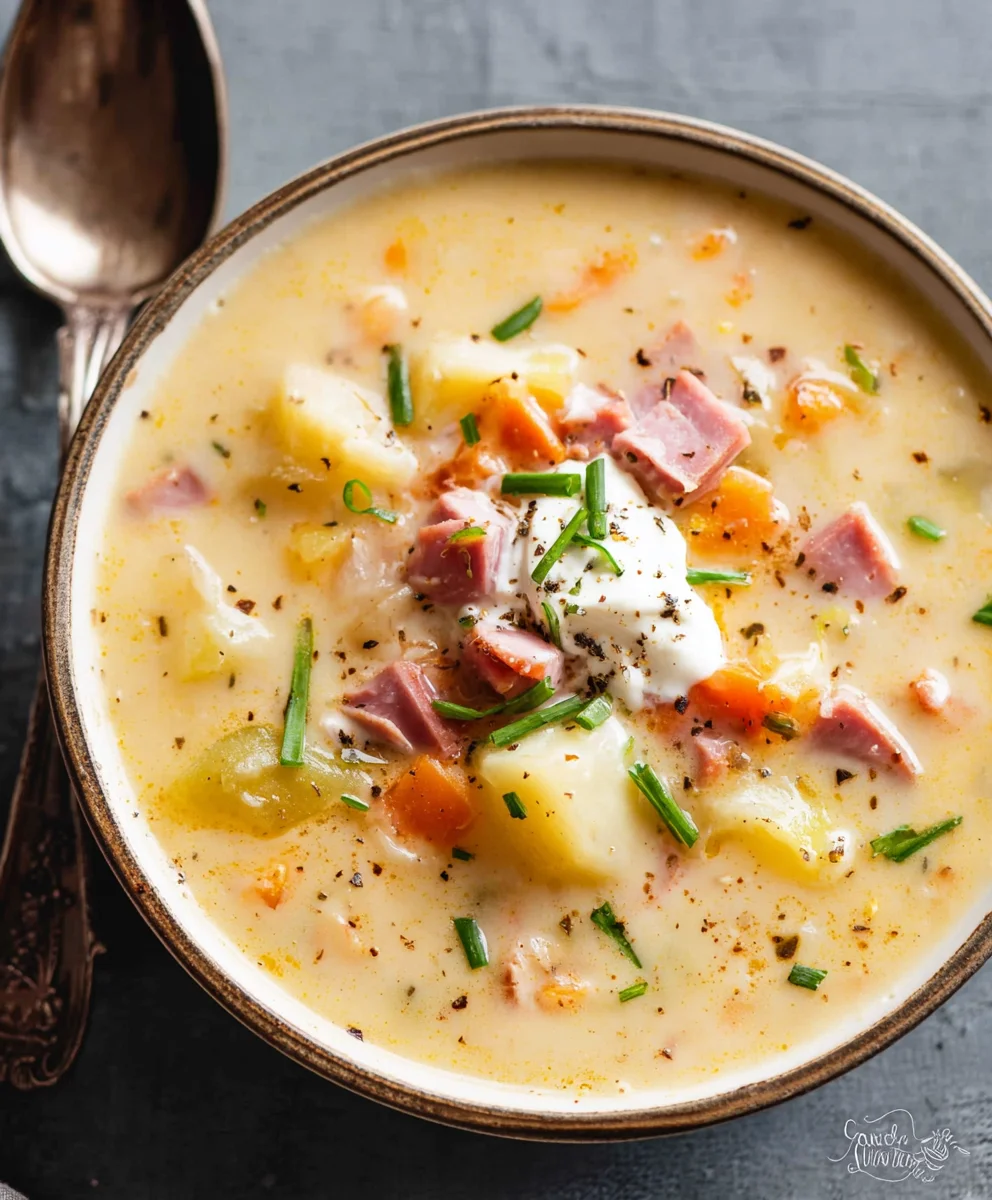 Hearty Beef Beef Ham Potato Soup-Delicious & Easy Recipe