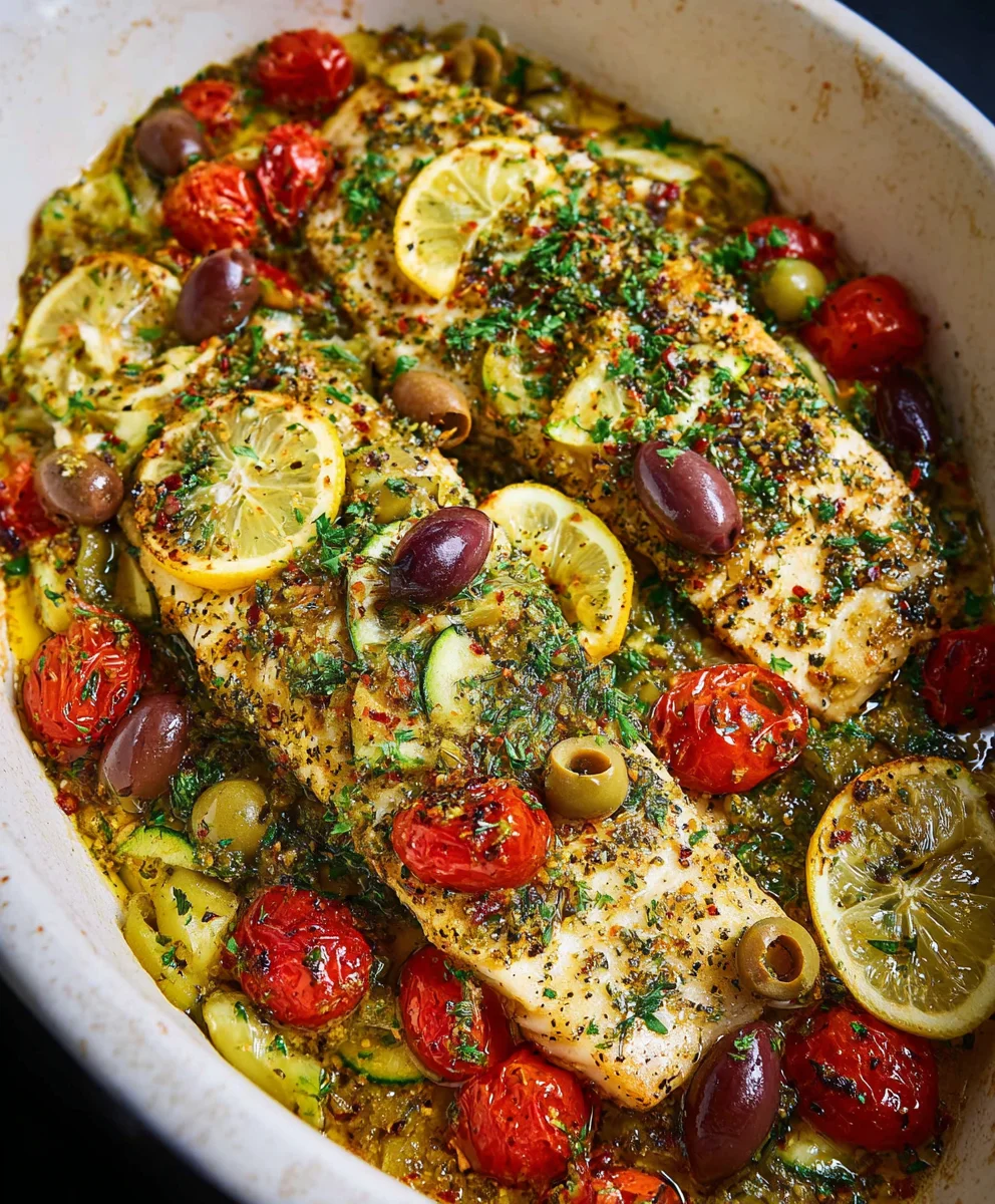 Easy Mediterranean Baked Fish Recipe - Simple & Delicious