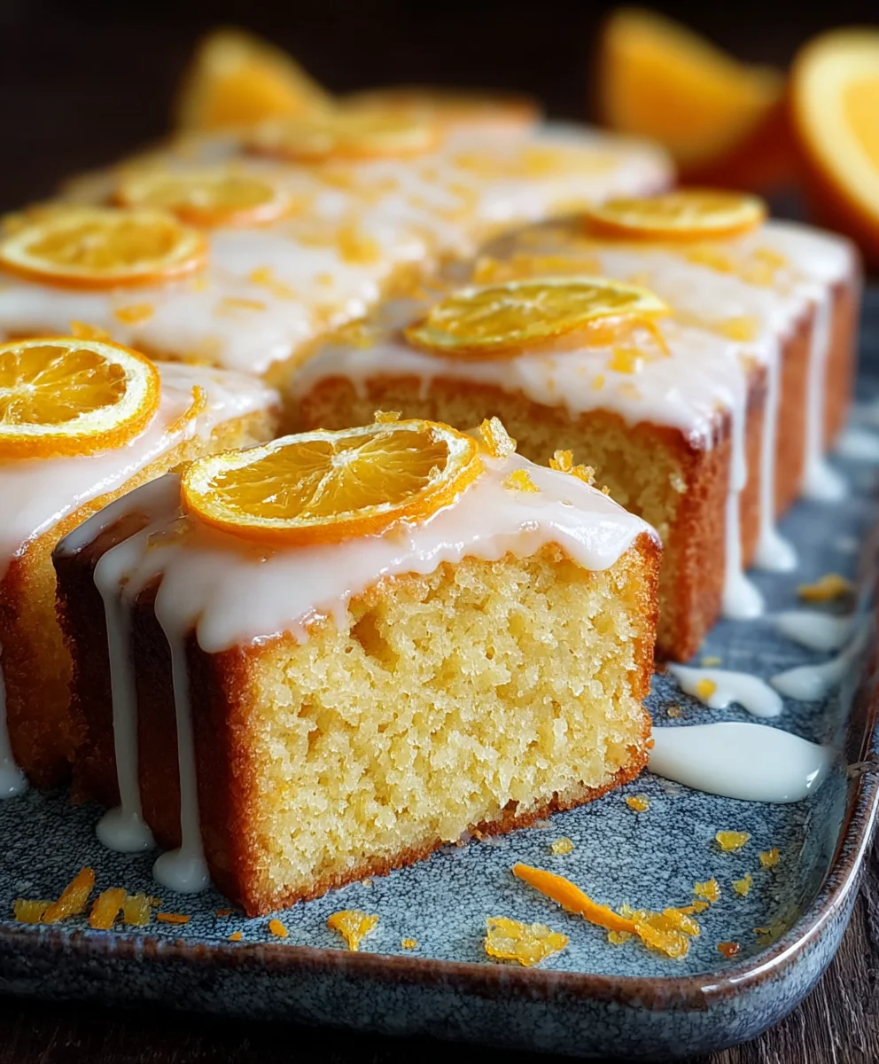 Easy Orange Drizzle Traybake Cake Recipe