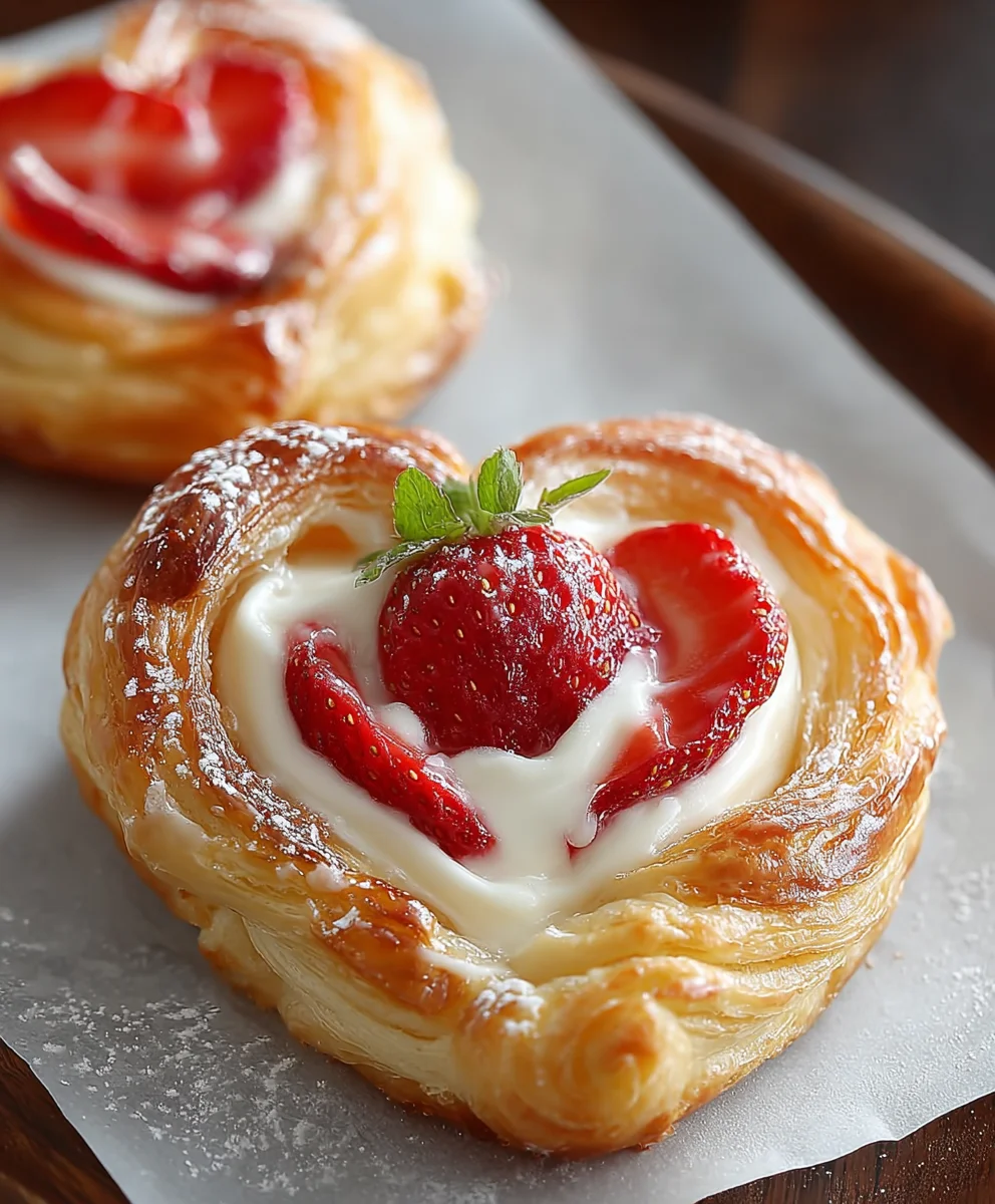 Strawberry Cream Danish Recipe - Easy & Delicious Treat