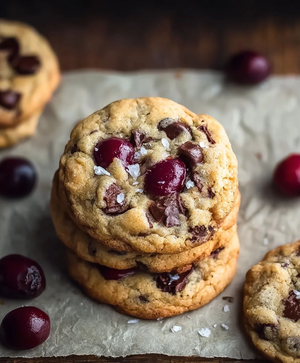 Cherry Chocolate Chip Cookies-Sweet & Chewy Delight