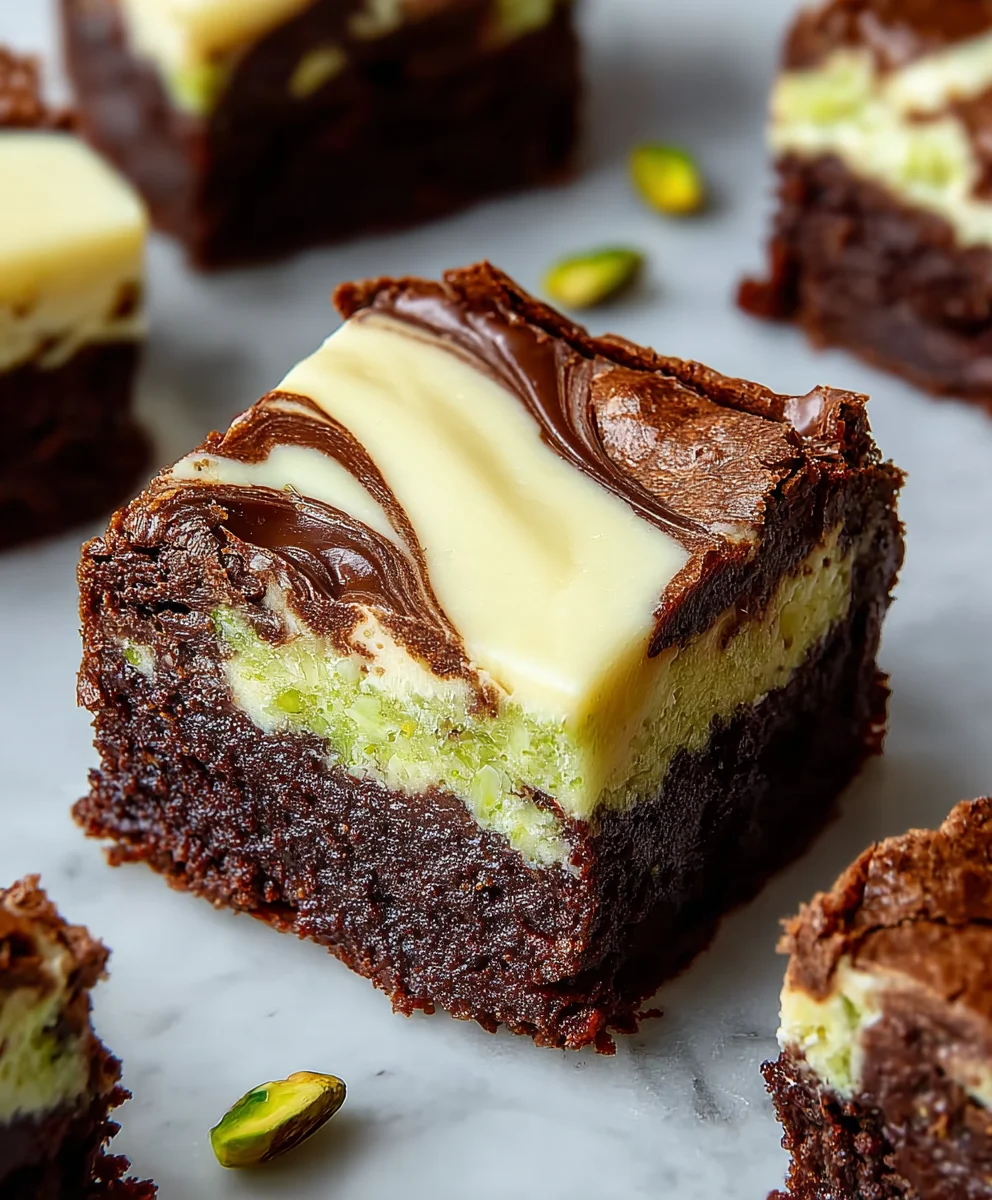 Pistachio Cheesecake Brownies-Irresistible Sweet Treat