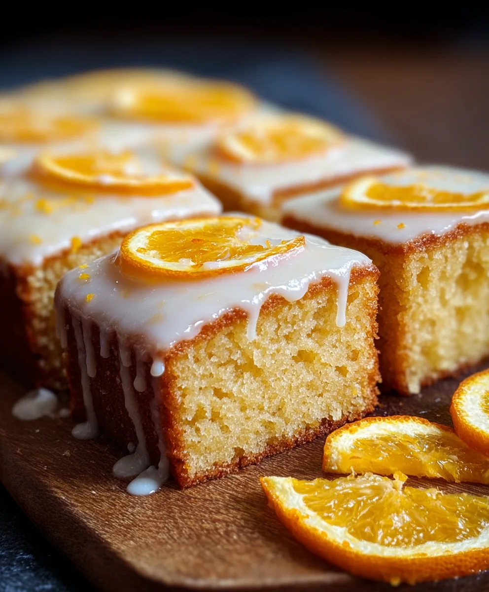 Easy Orange Drizzle Traybake Cake Recipe