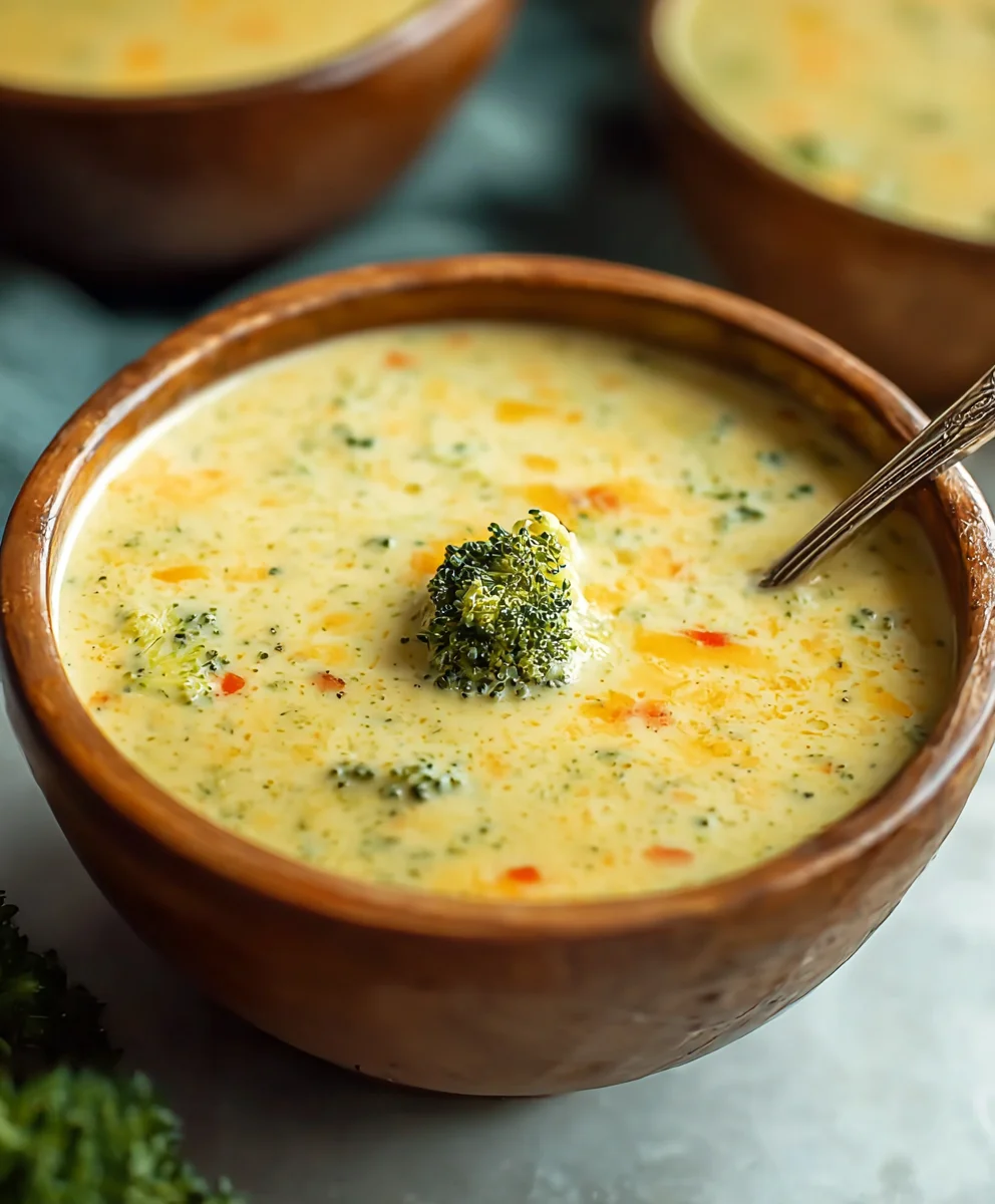 High-Protein Broccoli Cheddar Soup-Hearty & Delicious