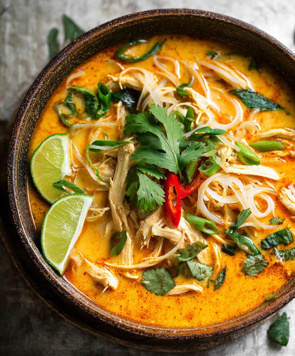 Easy Thai Chicken Curry Soup-Quick & Flavorful Recipe