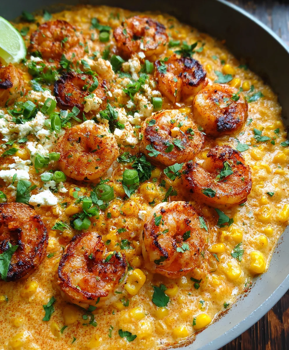 Easy Shrimp Creamed Corn One-Pan Dinner