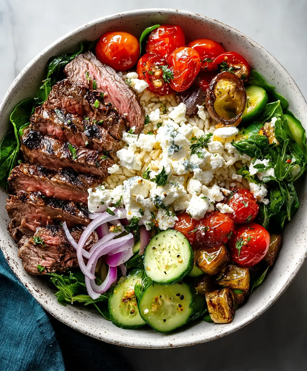 Mediterranean Beef Bowl- Flavorful Easy Recipe