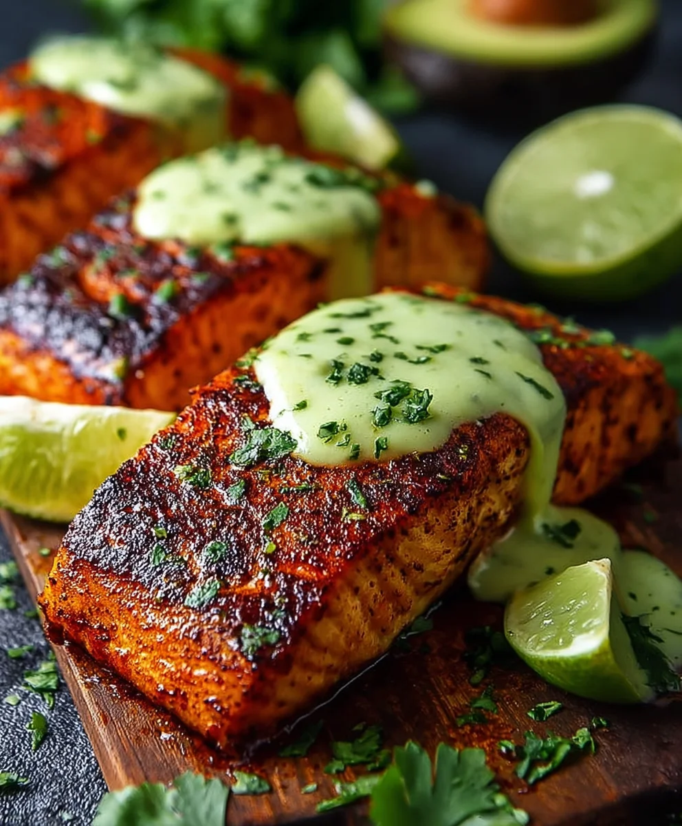 Cajun Salmon Avocado Lime-Healthy Flavors