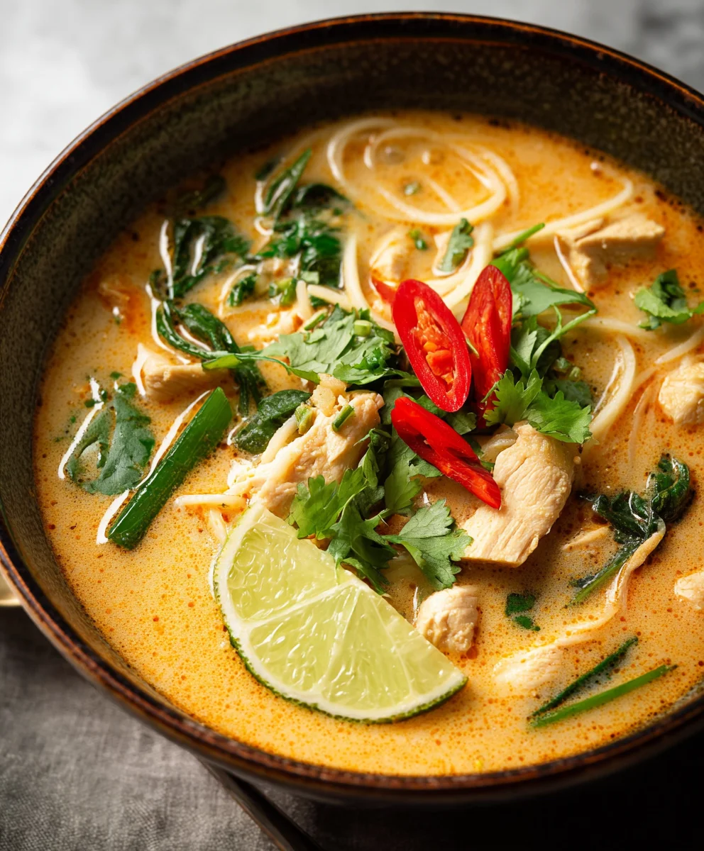 Easy Thai Chicken Curry Soup-Quick & Flavorful Recipe